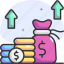 money bag, raise, funds, growth, currency, increase 