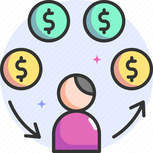 Cash flow, money flow, user, income, money, salary icon - Download on Iconfinder