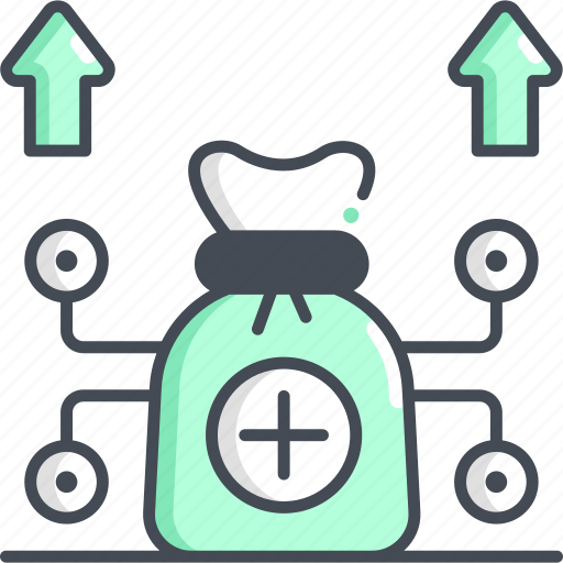 Fundraising, money bag, crowdfunding, funds, charity icon - Download on Iconfinder