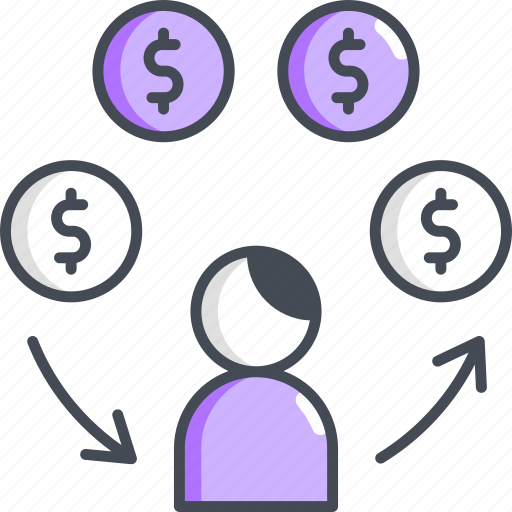Cash flow, money flow, user, income, money, salary icon - Download on Iconfinder