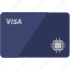 card, finance, money, pay, payment, shopping, visa 