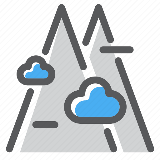 Adventure, clouds, hiking, mount, mountain, nature, view icon - Download on Iconfinder