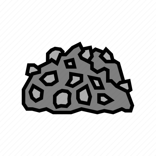 Gravel, stone, crushed, heavy, machinery, dump icon - Download on Iconfinder