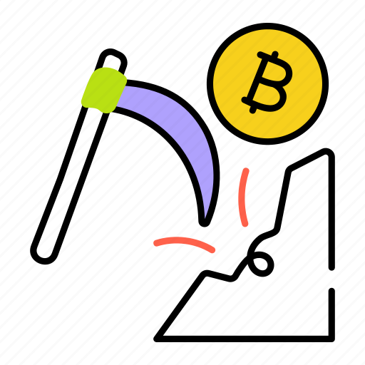 Bitcoin mining, crypto mining, mining tool, money mining, mining process icon - Download on Iconfinder