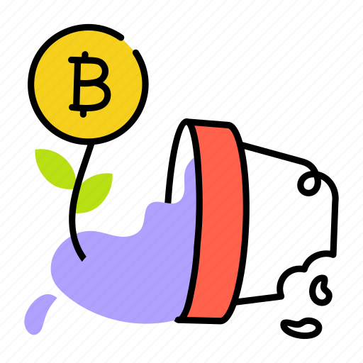 Crypto loss, bitcoin loss, bitcoin plant, bitcoin investment, investment loss icon - Download on Iconfinder
