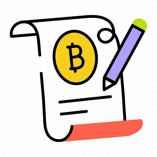 Bitcoin report, crypto report, bitcoin document, report writing, financial report icon - Download on Iconfinder