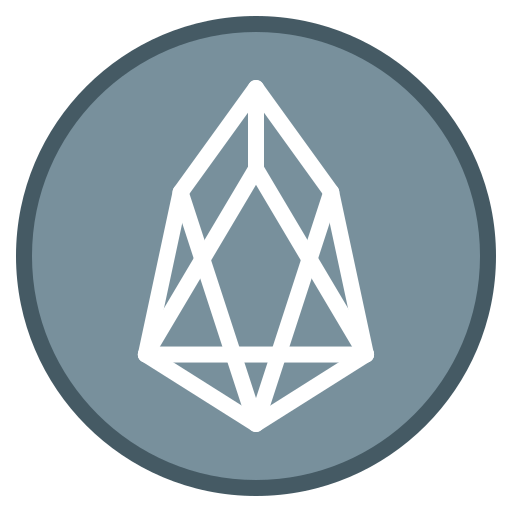 Eos, crypto, cryptocurrency, coin icon - Free download
