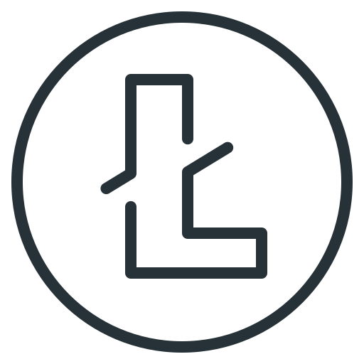 Litecoin, ltc, cryptocurrency, coin icon - Free download
