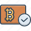 accepted, bitcoin, cryptocurrency, currency, digital 