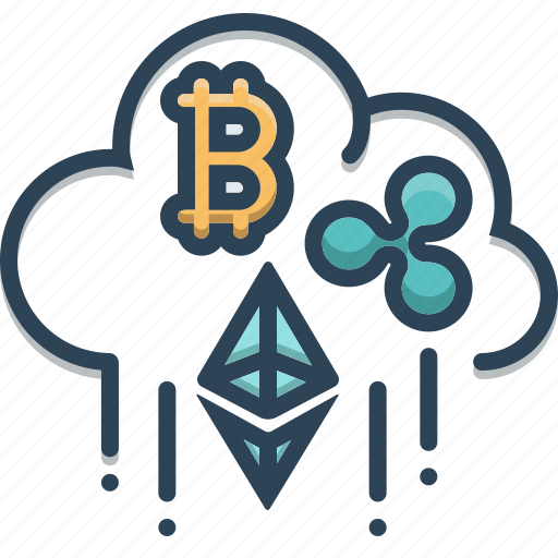 Bitcoin, cloud, crypto, currency, digital, mining icon - Download on Iconfinder