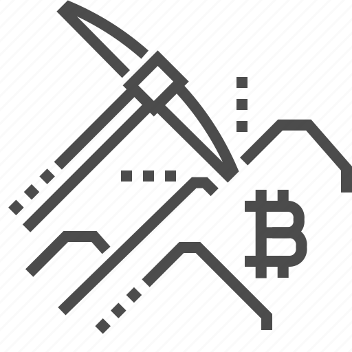 Mining, pickaxes, bitcoin, cryptocurrency, blockchain, crypto, money icon - Download on Iconfinder