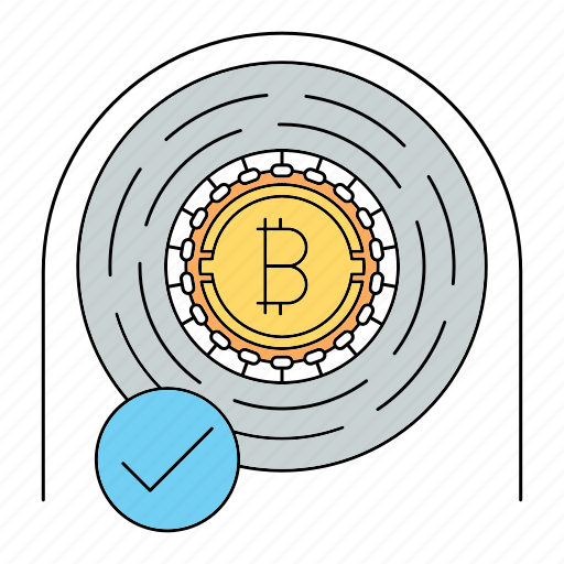 Approved, bitcoin, checked, checkmark, cryptocurrency, technology icon - Download on Iconfinder