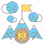 bitcoin, cryptocurrency, flag, goal, mining, technology 