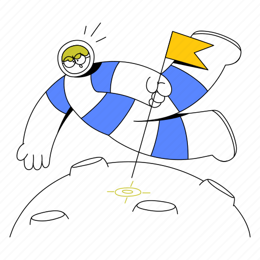 Spacesuit, sets, target, space, focus, spaceship, marketing illustration - Download on Iconfinder