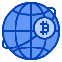 globe, spread, bitcoin, crypto, digital, money, cryptocurrency