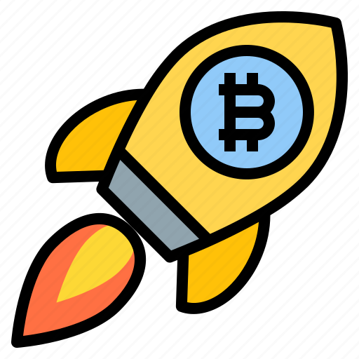 Growth, bitcoin, rocket, crypto, digital, money, cryptocurrency icon - Download on Iconfinder