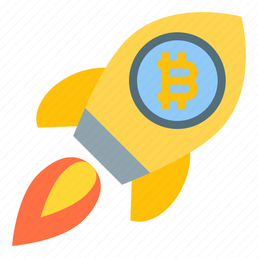 Growth, bitcoin, rocket, crypto, digital, money, cryptocurrency icon - Download on Iconfinder