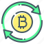cryptocurrency, bitcoin, exchange, transfer, arrows 