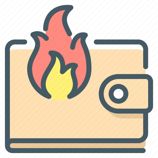 Cryptocurrency, digital, wallet, hot, fire, hot wallet icon - Download on Iconfinder