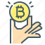 cryptocurrency, pay, bitcoin, payment, hand, pay with bitcoin 