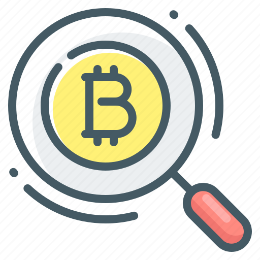 Cryptocurrency, search, bitcoin, find, magnifier, magnifying icon - Download on Iconfinder