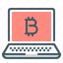 cryptocurrency, bitcoin, digital, account, laptop