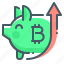 cryptocurrency, bitcoin, crypto, growth, piggy 