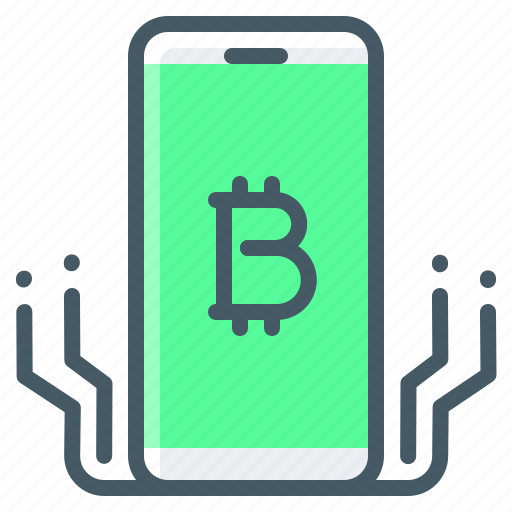 Cryptocurrency, mobile, phone, bitcoin, app icon - Download on Iconfinder