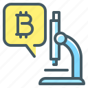cryptocurrency, research, microscope, bitcoin