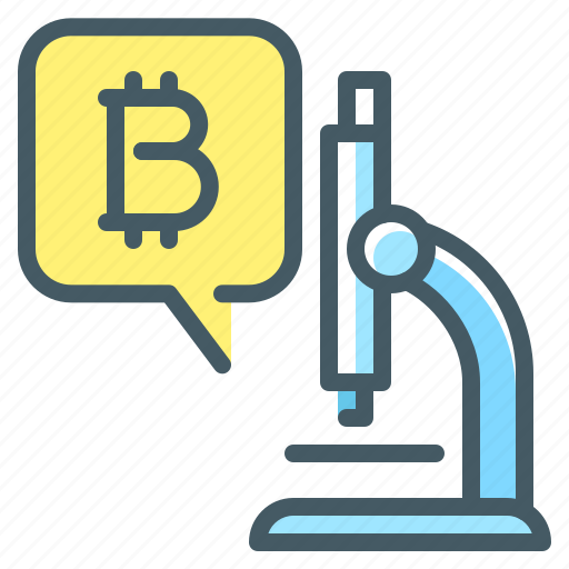 Cryptocurrency, research, microscope, bitcoin icon - Download on Iconfinder