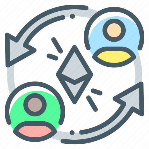 Sharing, economy, interact, peer, p2p, ethereum, cryptocurrency exchange icon - Download on Iconfinder