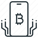 cryptocurrency, mobile, phone, bitcoin, app