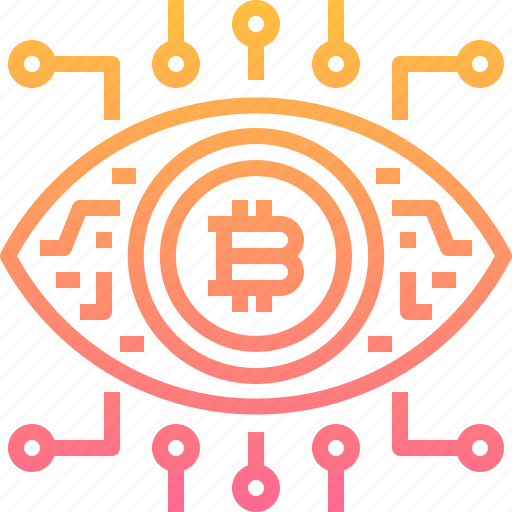 Bitcoin, cryptocurrency, currency, digital, eye, robotics, technology icon - Download on Iconfinder