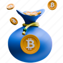 bitcoin, bag, money, blockchain, coin, cryptocurrency, currency, crypto, briefcase