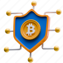 bitcoin, security, protection, cryptocurrency, safety, shield, lock, currency, blockchain