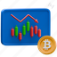 trading, loss, bitcoin, down, cryptocurrency, chart, coin, graph, trade 