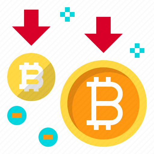 Business, coin, cryptocurrency, decrease, digital, money icon - Download on Iconfinder