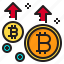 business, coin, cryptocurrency, digital, increase, money 