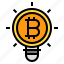 bulb, business, cryptocurrency, digital, idea, light, money 