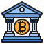 bank, bitcoin, building, cryptocurrency, currency 