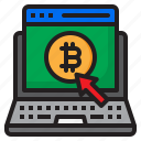 bitcoin, cryptocurrency, digital, laptop, money