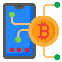 bitcoin, cryptocurrency, currency, mobilephone, money