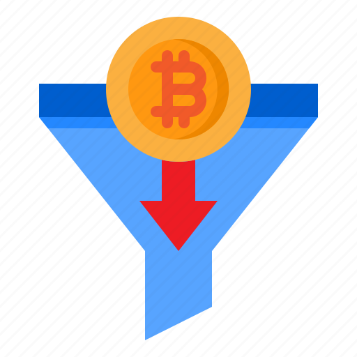 Bitcoin, cryptocurrency, currency, digital, filter icon - Download on Iconfinder