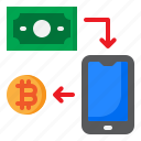 bitcoin, coin, cryptocurrency, mobilephone, money