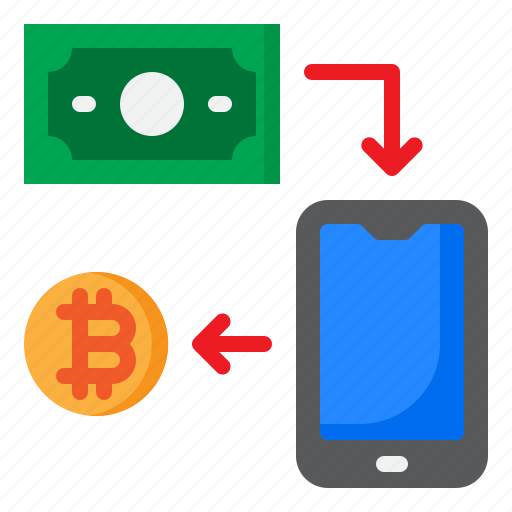Bitcoin, coin, cryptocurrency, mobilephone, money icon - Download on Iconfinder
