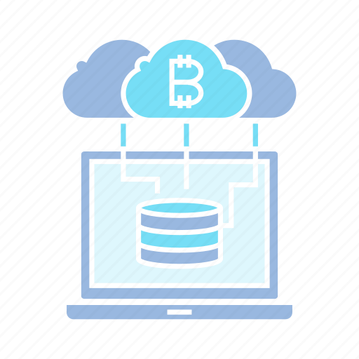 Bitcoin, blockchain, cloud, computer, crypto, cryptocurrency, database icon - Download on Iconfinder