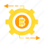 bitcoin, blockchain, cog, coin, cryptocurrency, gear 