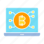 bitcoin, blockchain, computer, cryptocurrency, laptop 