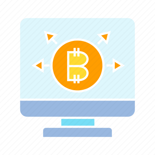 Bitcoin, blockchain, computer, cryptocurrency icon - Download on Iconfinder