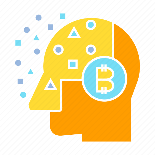 Artificial intelligence, bitcoin, blockchain, head, mind, think icon - Download on Iconfinder